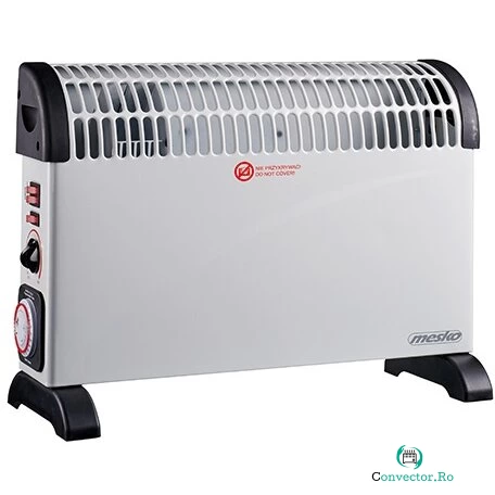Convector Cu Temporizator Si Ventilator 3 Trepte Putere 750W-1250W-2000W Gri