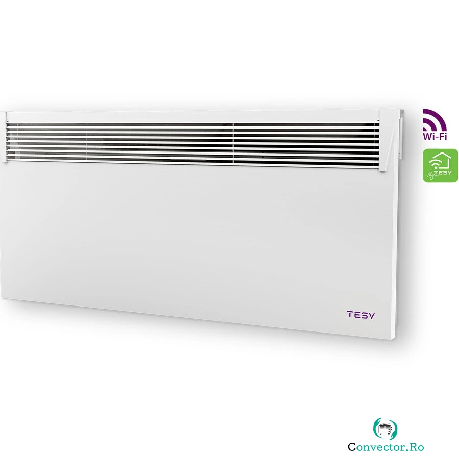 TESY Convector de perete TESY HeatEco Cloud, 2500W, control prin internet, aplicatie myTesy, CN 031 250 EI CLOUD W