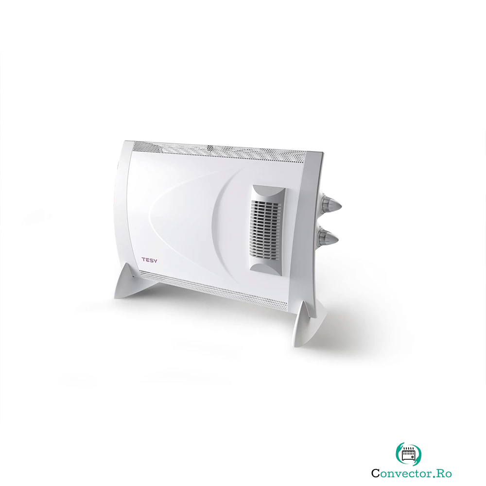 Convector electric de pardoseala Tesy CN 202 ZF, 2000 W, 70 x 15 x 46 cm, 4 trepte de putere, aeroterma incorporata