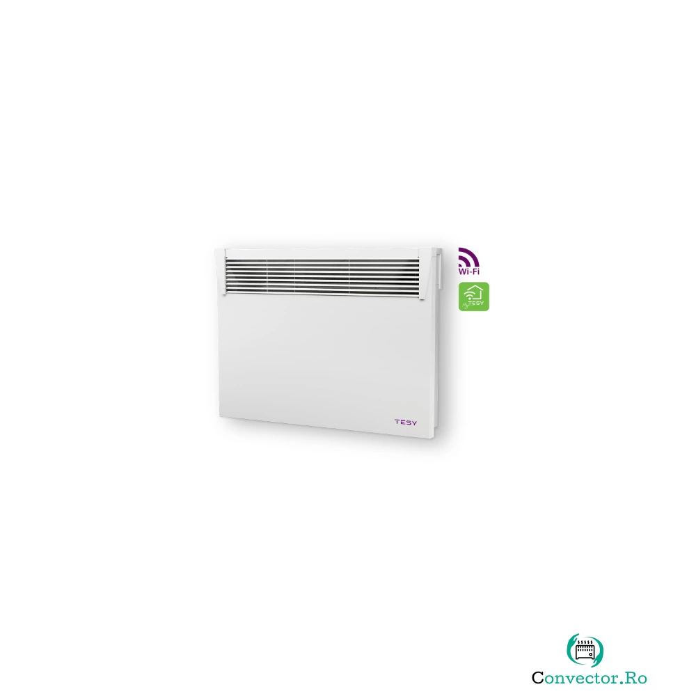 Convector electric de perete Tesy HeatEco Cloud CN031150 EI, 1500 W, 45 x 9 x 63 cm, display led, control electronic la 574.56 lei ron